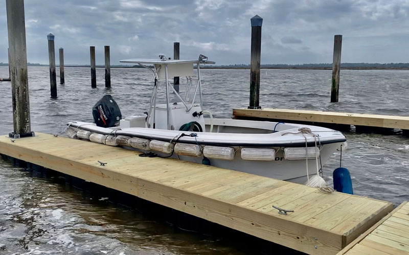 Docked boat