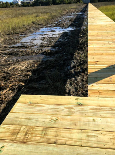 Wood dock